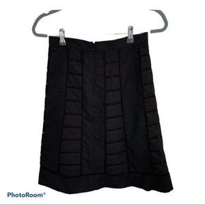 Vintage Anne Klein Skirt Wool Mesh A-Line Classic Black Sexy Librarian 4